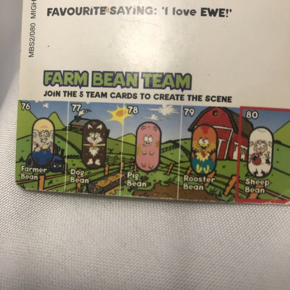 Mighty Beanz | Toys | Mighty Beanz 8 Sheep Bean From Farm Team Card ...
